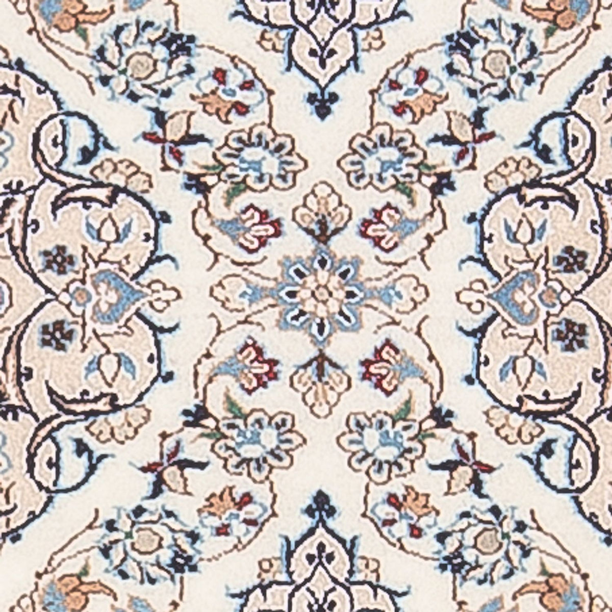 Løber Persisk tæppe - Nain - Premium - 140 x 48 cm - creme
