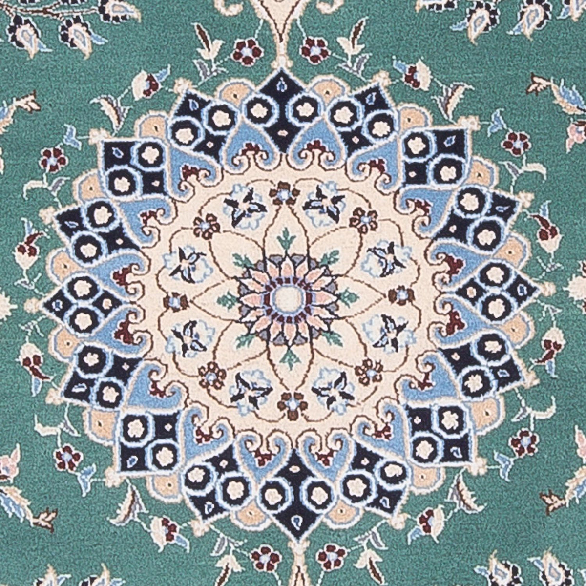 Persisk tæppe - Nain - Premium - 153 x 100 cm - grøn