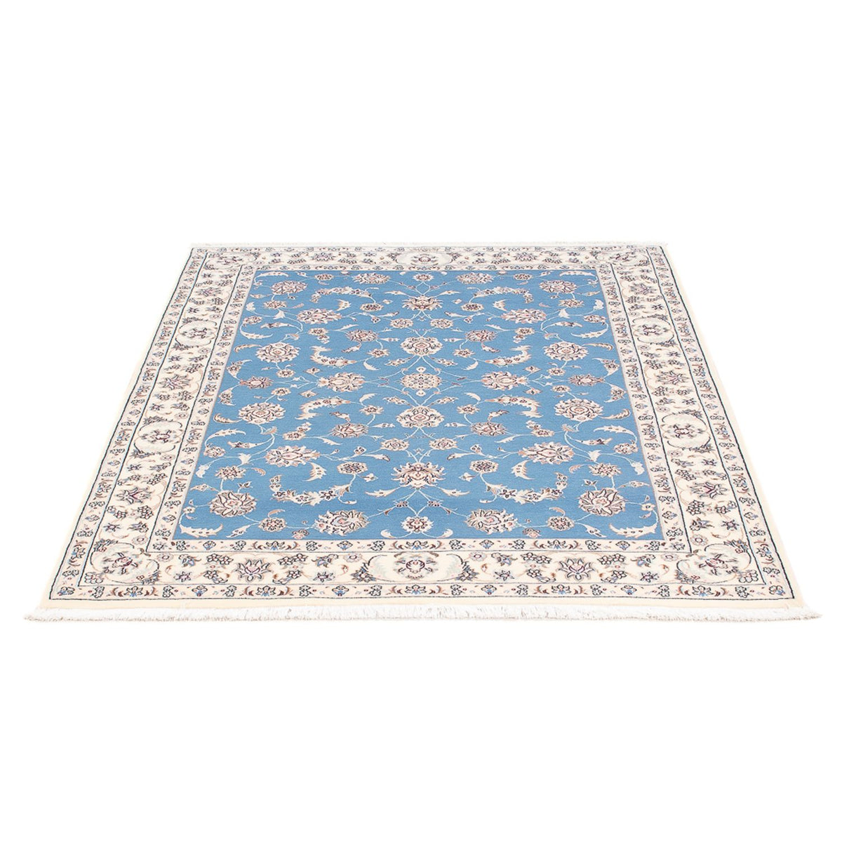 Persisk tæppe - Nain - Premium - 150 x 103 cm - blå