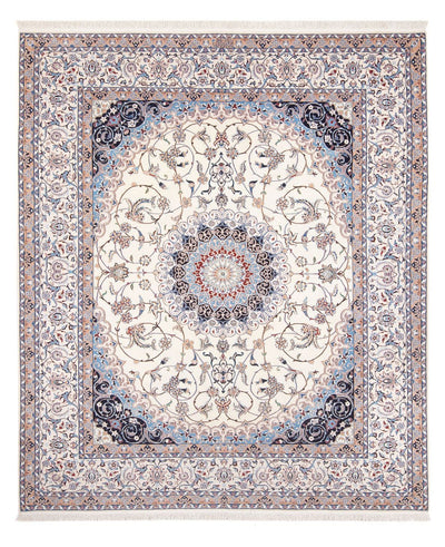 Nain - 6La Tæppe 210x263cm - Persisk tæppe - creme