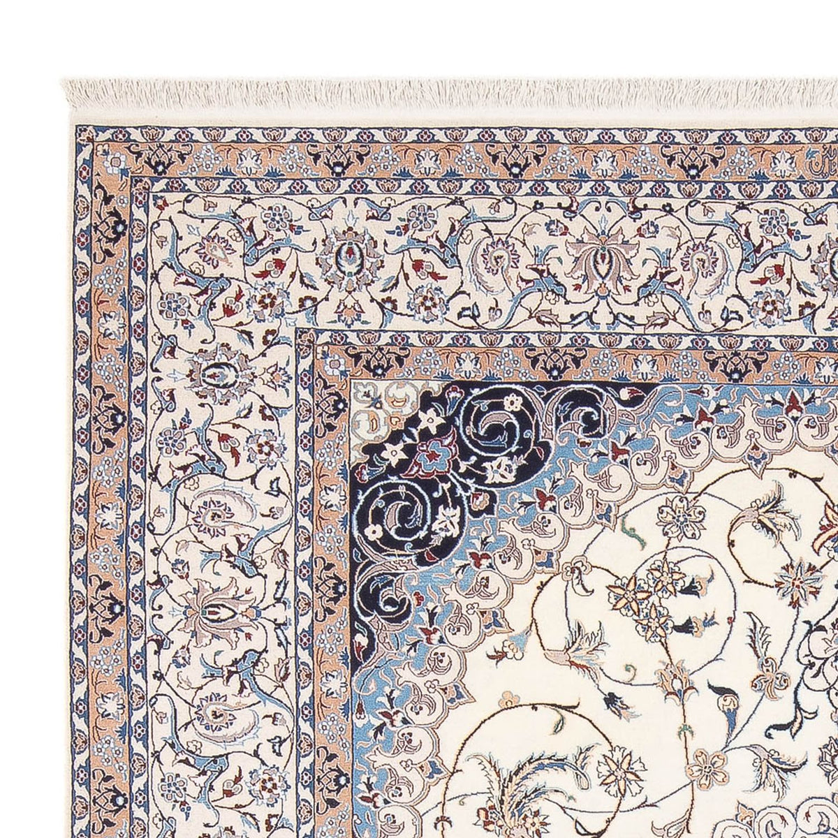 Persisk tæppe - Nain - Premium - 263 x 210 cm - creme