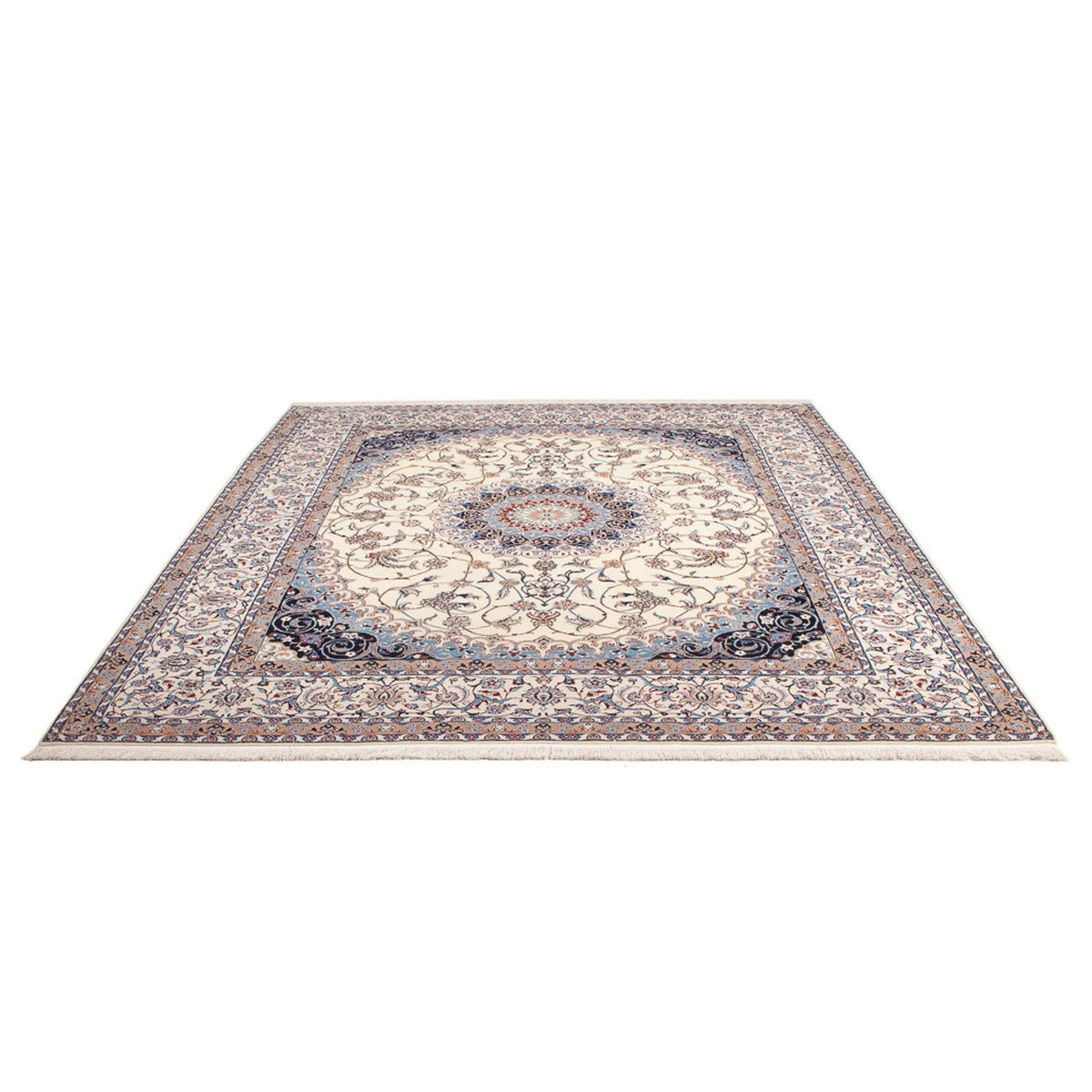 Persisk tæppe - Nain - Premium - 263 x 210 cm - creme