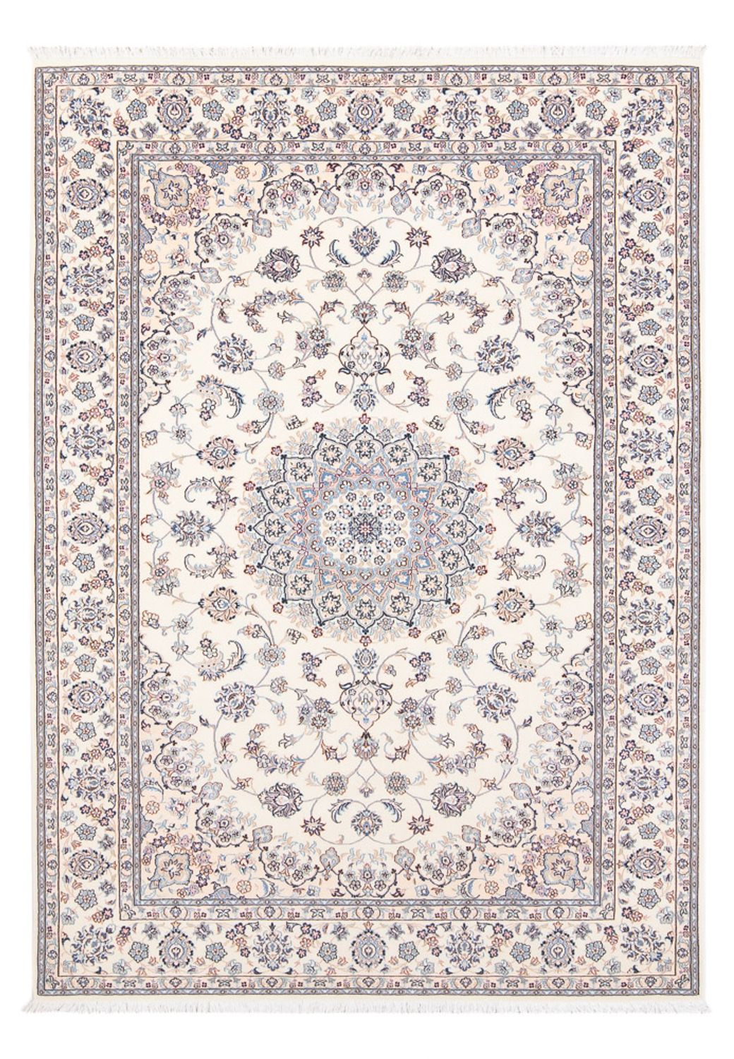 Persisk tæppe - Nain - Premium - 208 x 130 cm - creme