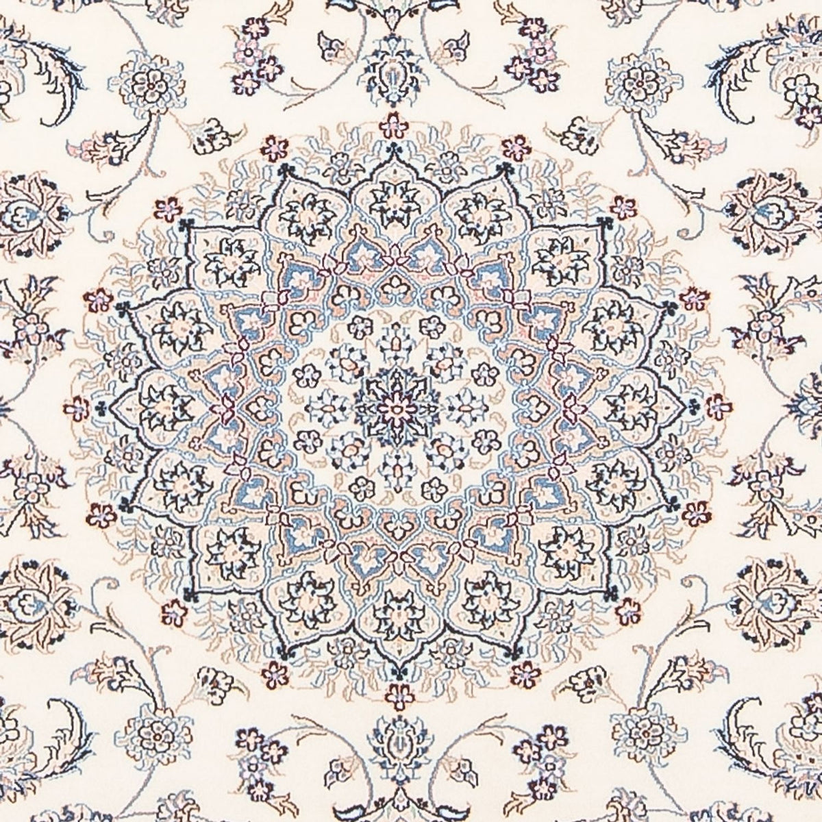 Persisk tæppe - Nain - Premium - 208 x 130 cm - creme