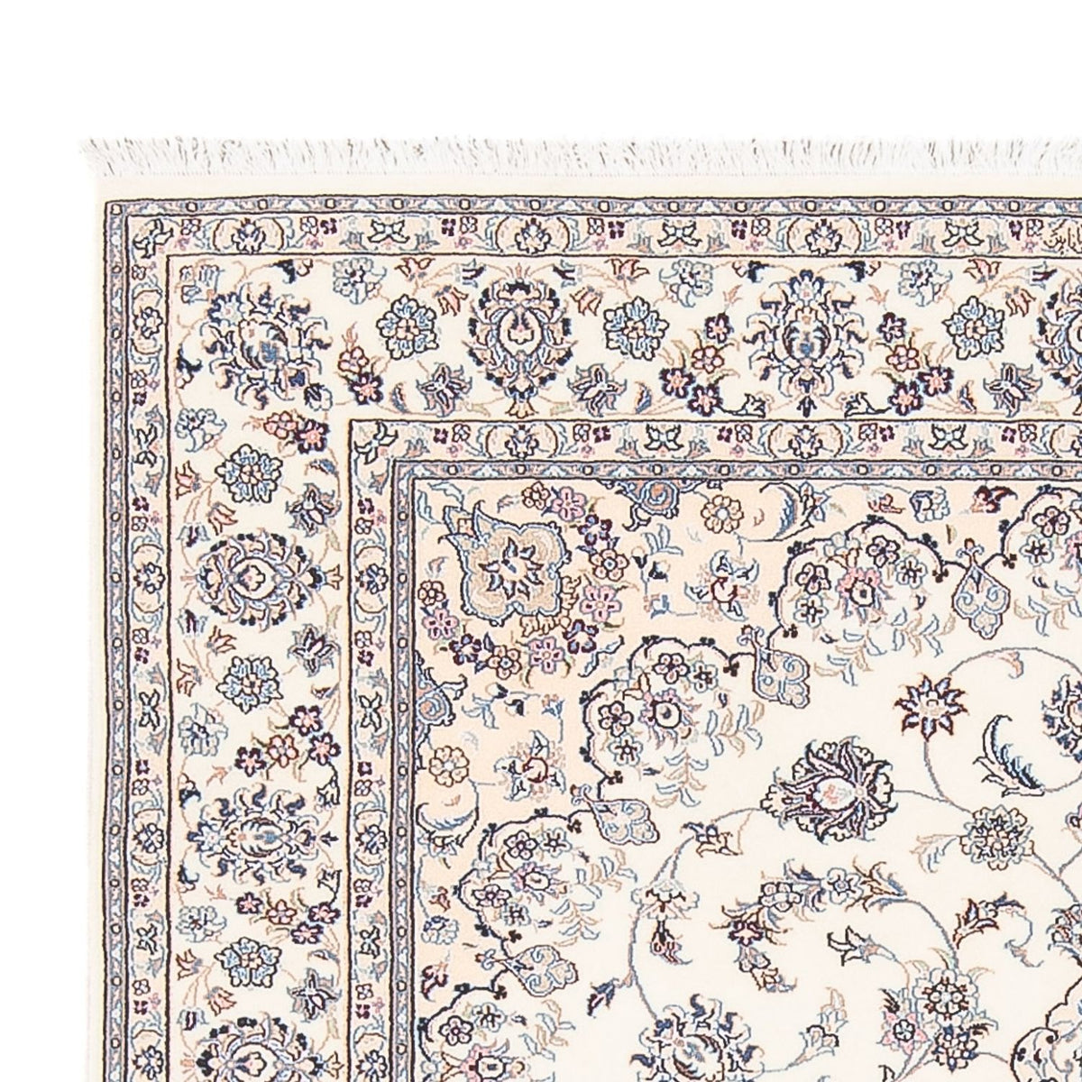 Persisk tæppe - Nain - Premium - 208 x 130 cm - creme