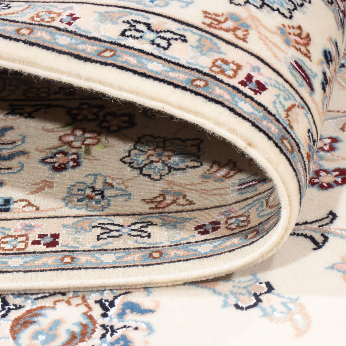 Persisk tæppe - Nain - Premium - 208 x 130 cm - creme