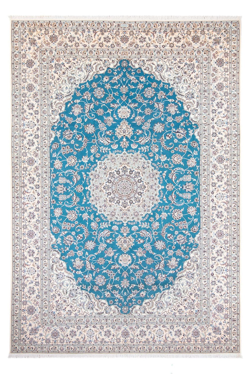 Persisk tæppe - Nain - Premium - 308 x 208 cm - blå
