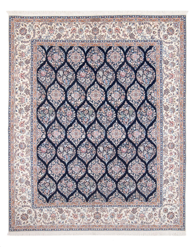 Persisk tæppe - Nain - Premium - 255 x 204 cm - mørkeblå