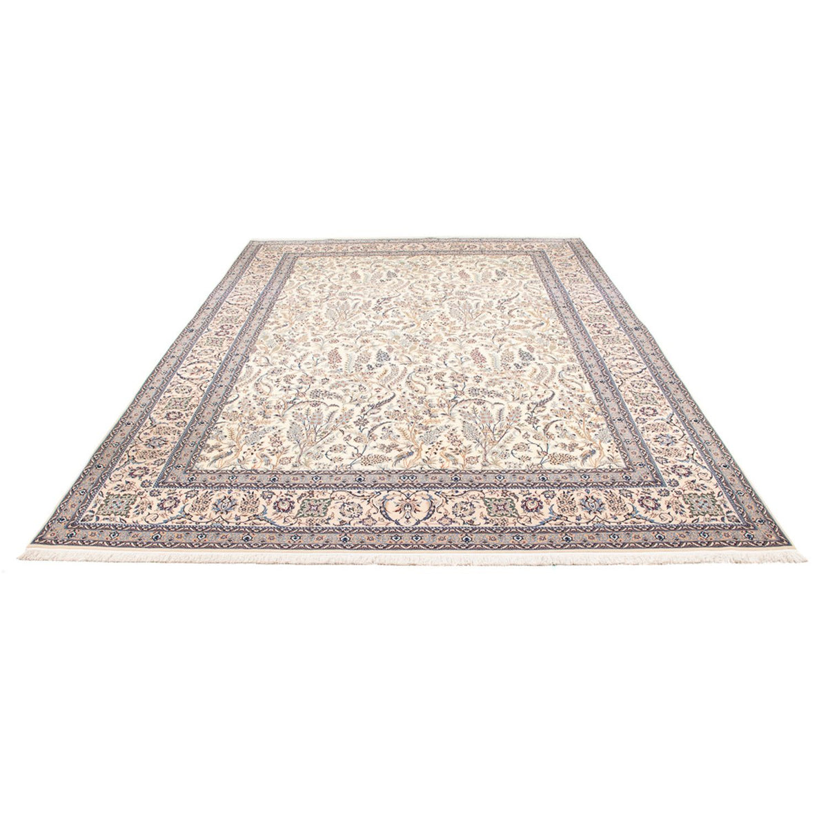 Persisk tæppe - Nain - Premium - 362 x 255 cm - creme