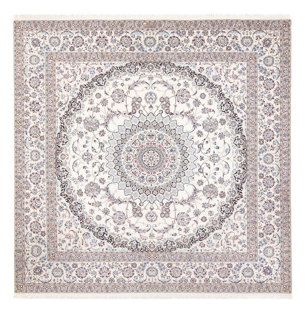 Persisk tæppe - Nain - Premium - 260 x 257 cm - creme