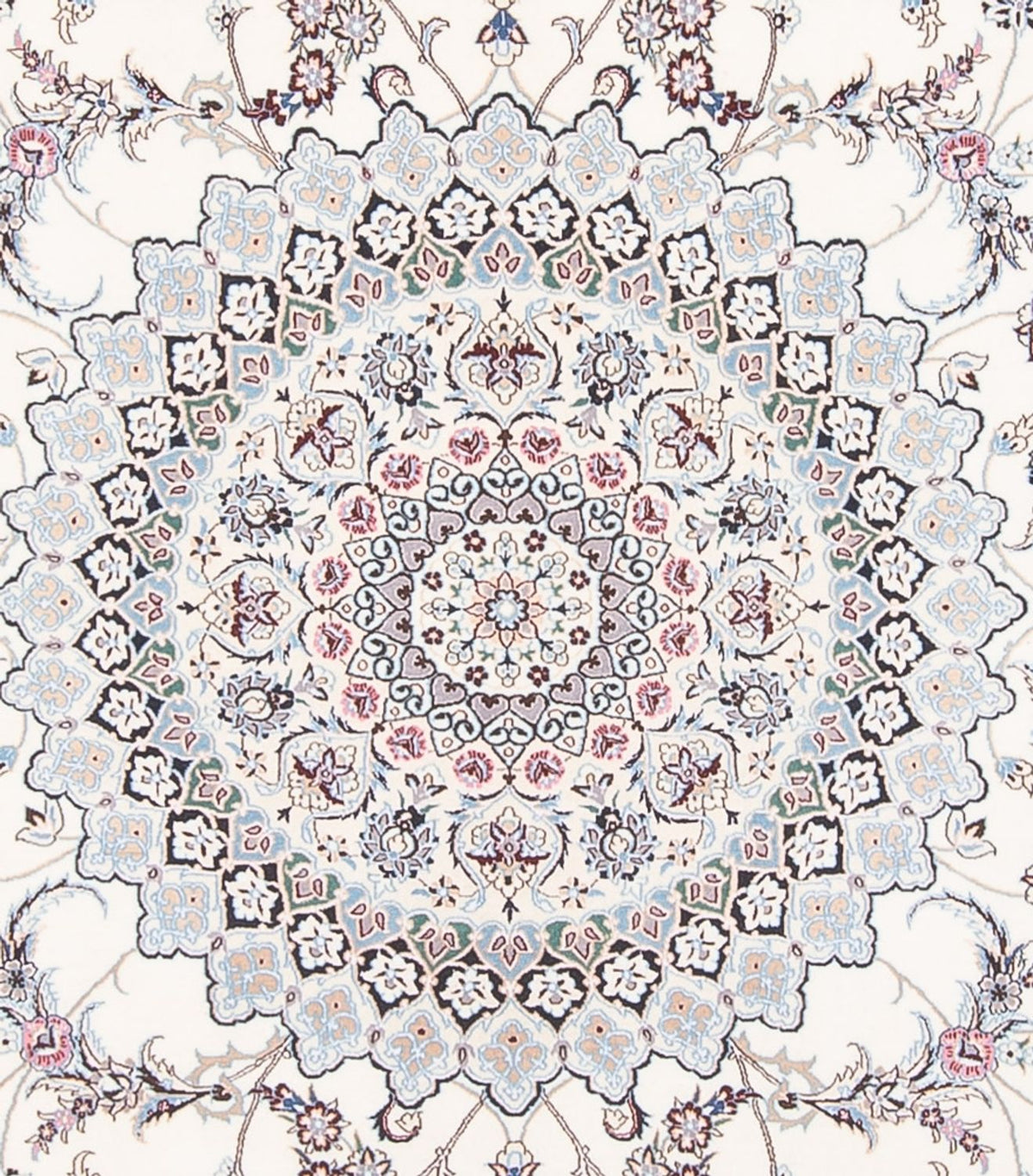 Persisk tæppe - Nain - Premium - 260 x 257 cm - creme