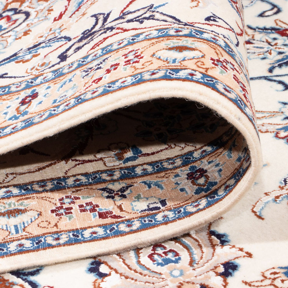 Persisk tæppe - Nain - Premium - 347 x 252 cm - creme