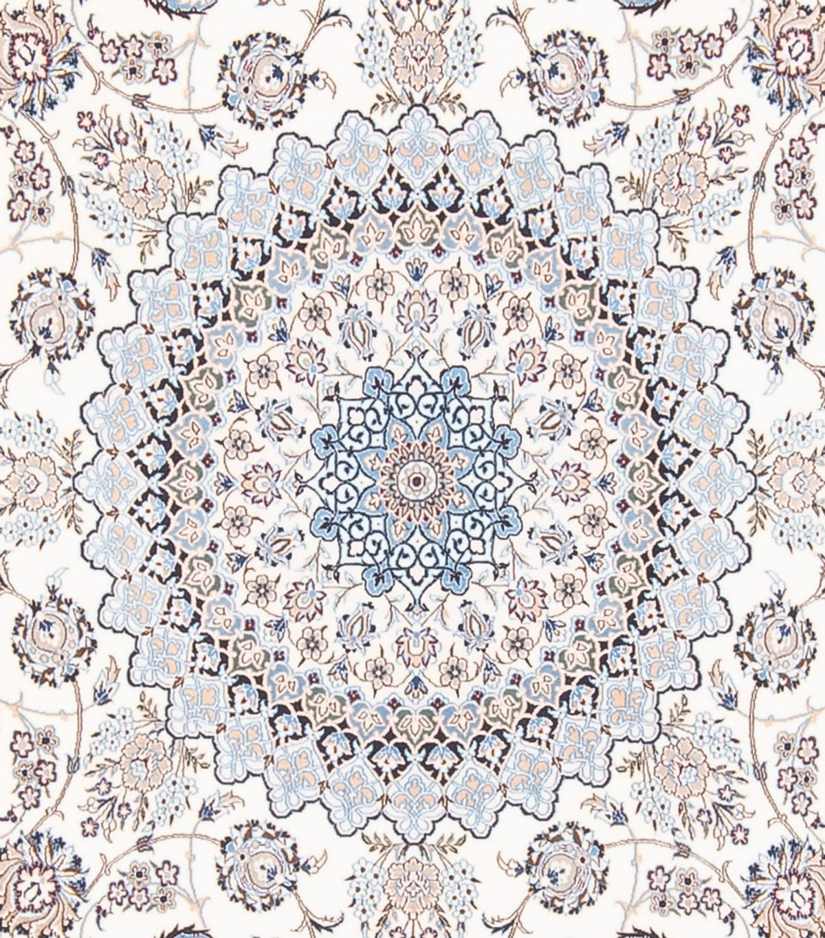 Persisk tæppe - Nain - Premium - 261 x 247 cm - creme