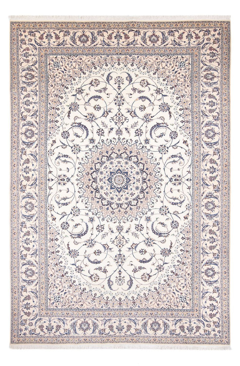 Persisk tæppe - Nain - Premium - 312 x 204 cm - creme