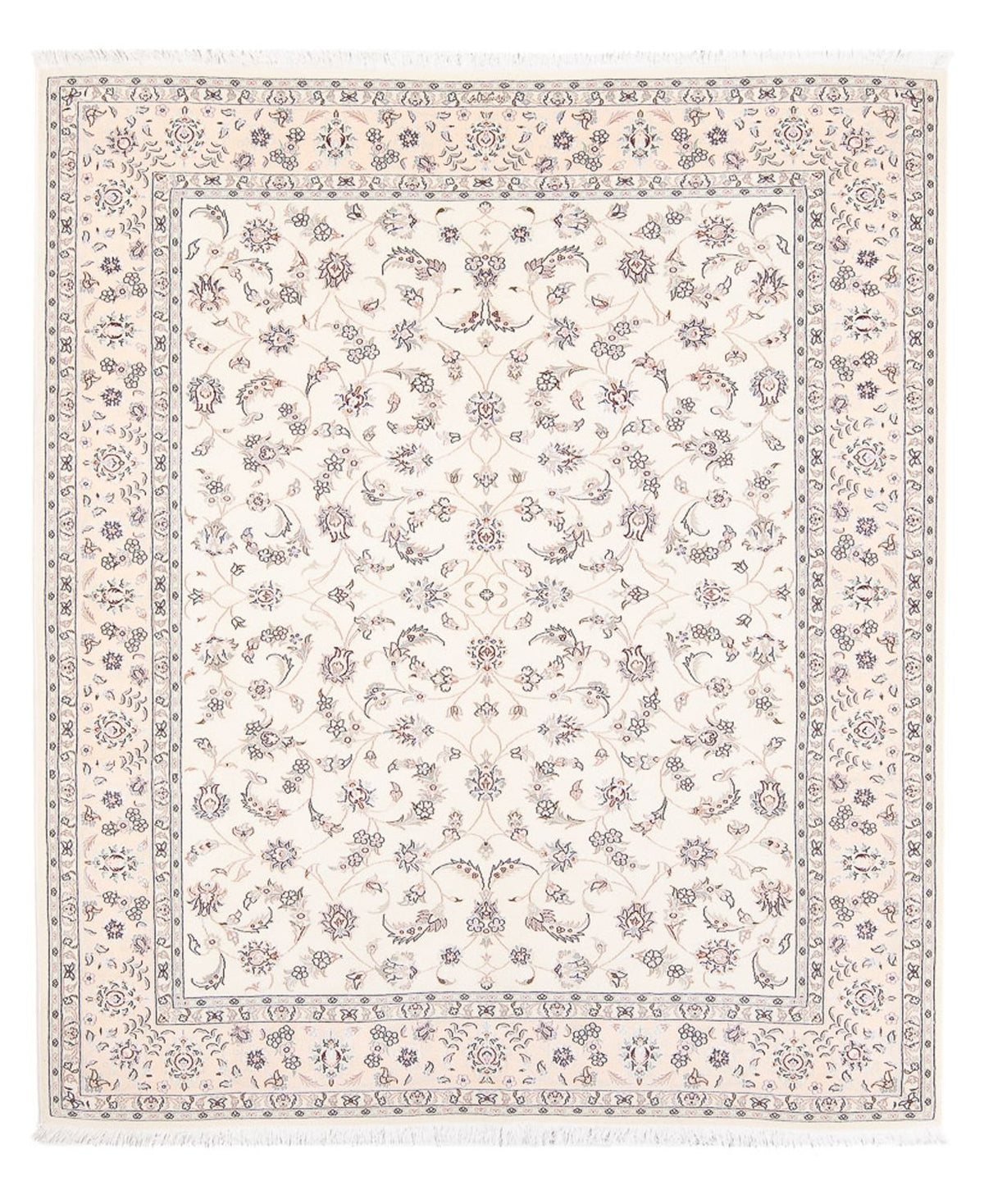 Persisk tæppe - Nain - Premium - 198 x 150 cm - creme