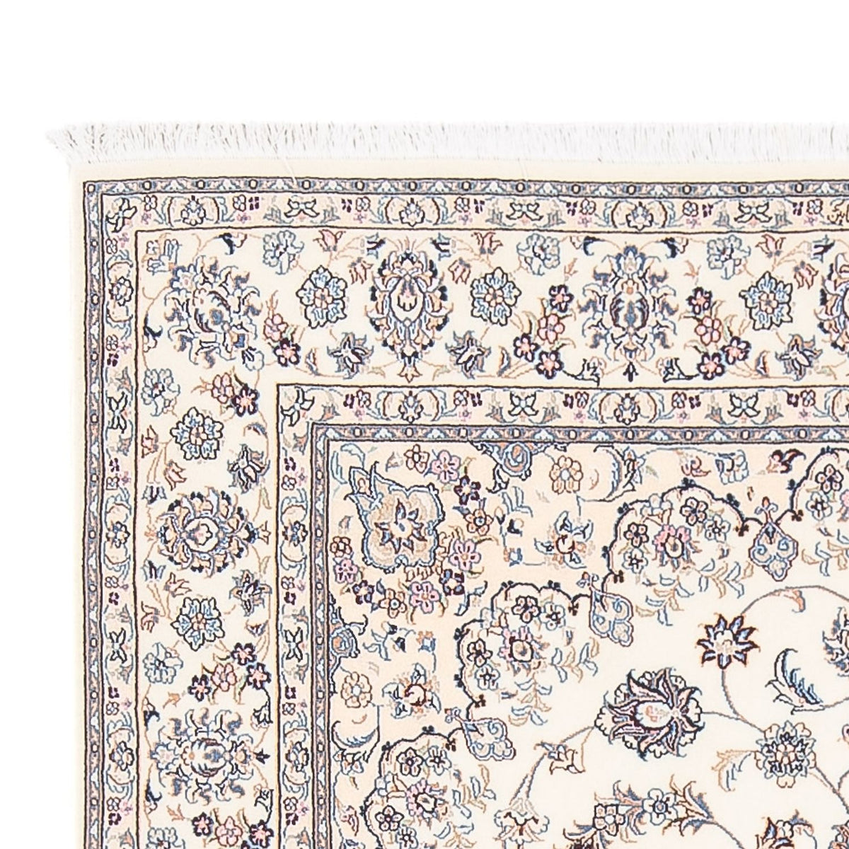 Persisk tæppe - Nain - Premium - 205 x 135 cm - creme