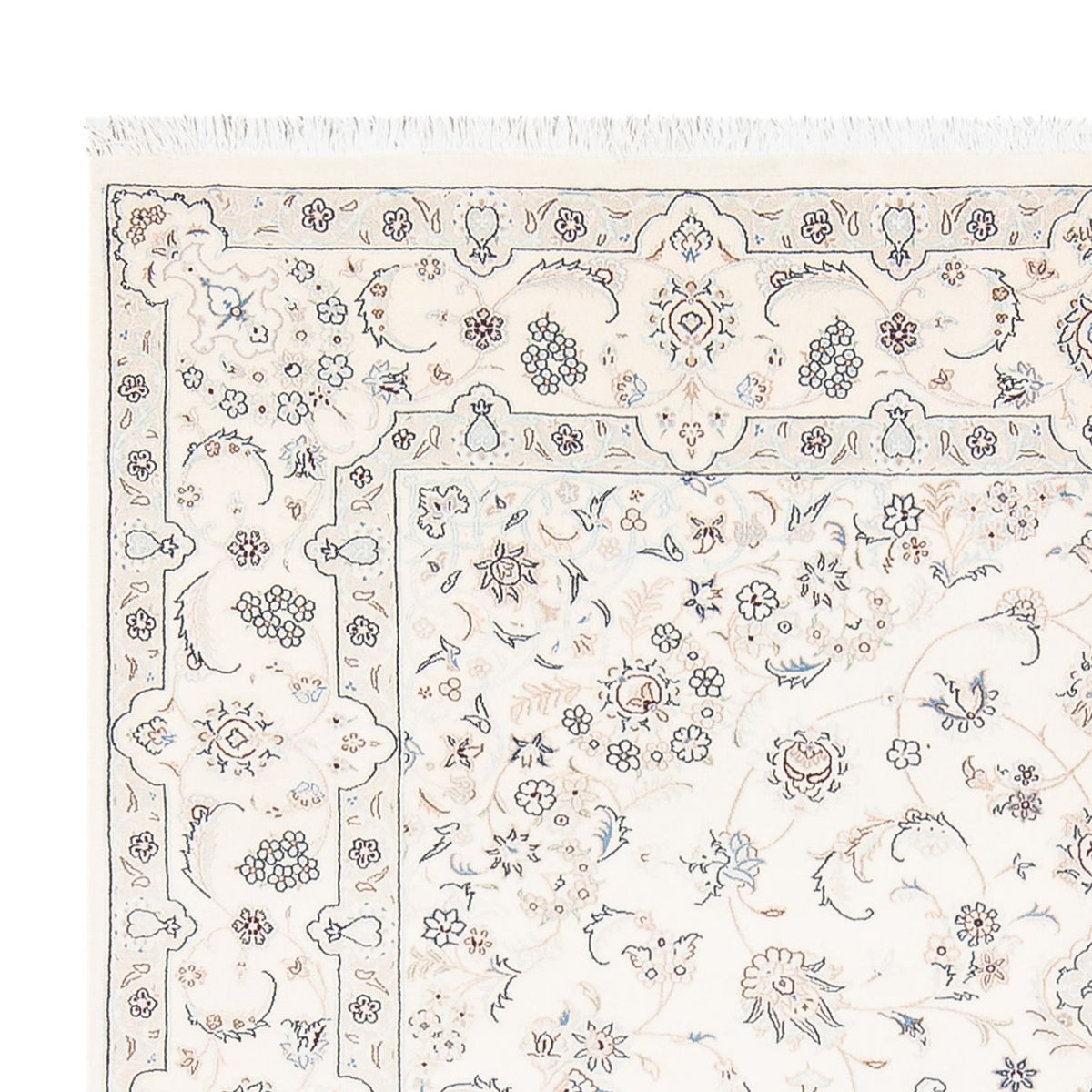 Persisk tæppe - Nain - Premium - 236 x 170 cm - creme