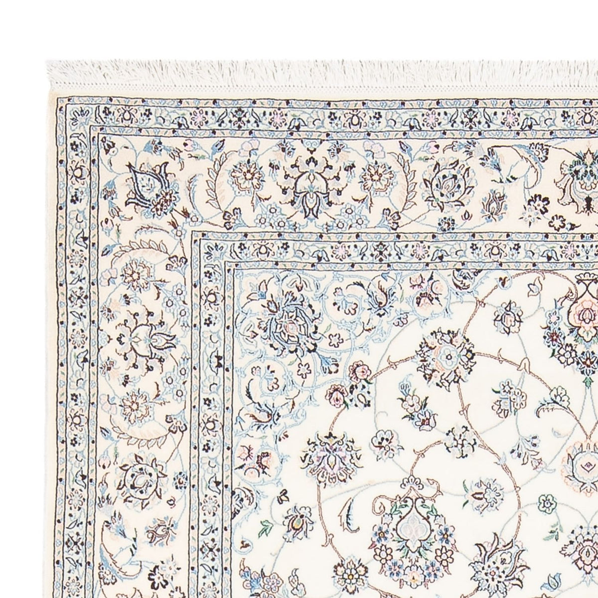 Persisk tæppe - Nain - Premium - 240 x 155 cm - creme