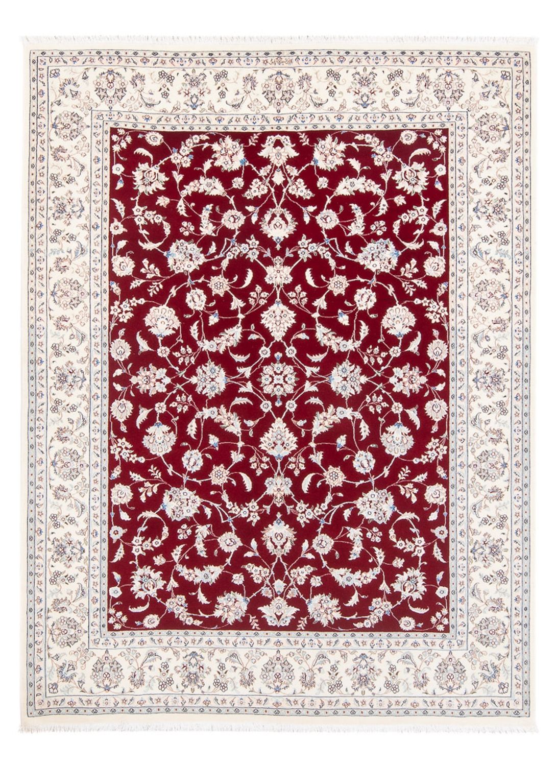 Persisk tæppe - Nain - Premium - 195 x 155 cm - rød