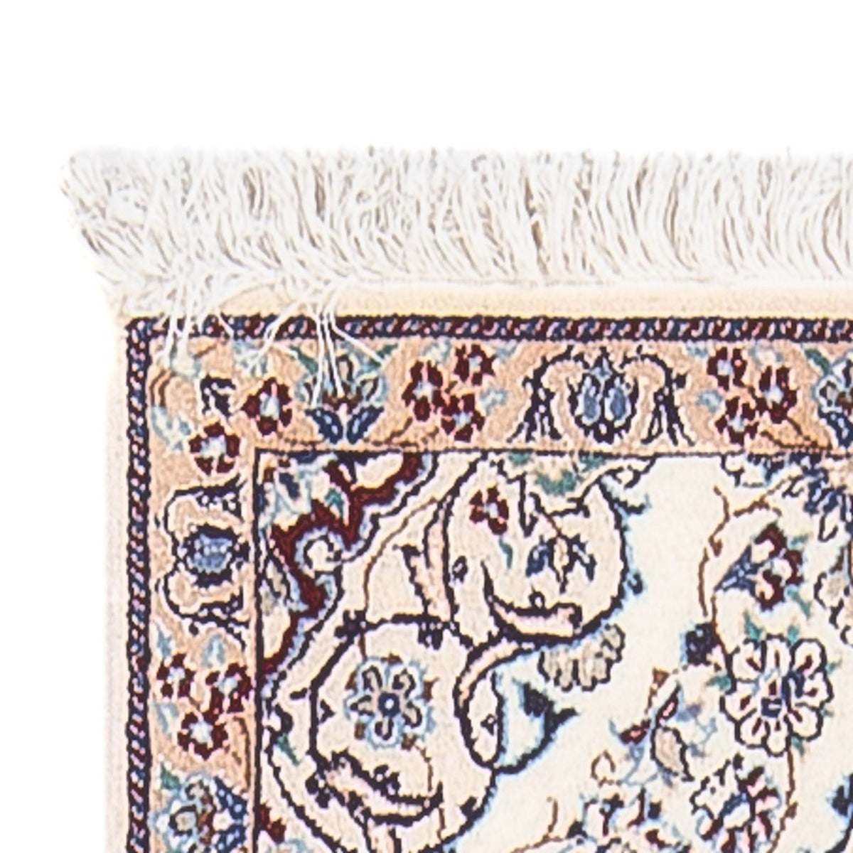 Løber Persisk tæppe - Nain - Premium - 147 x 48 cm - creme