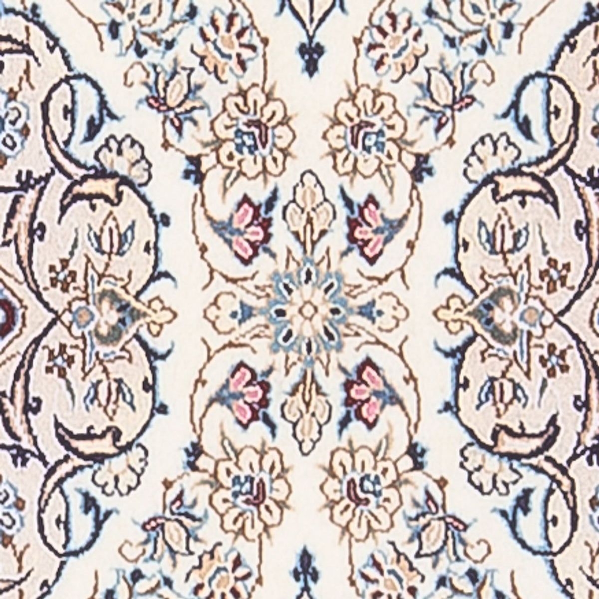 Løber Persisk tæppe - Nain - Premium - 156 x 48 cm - creme