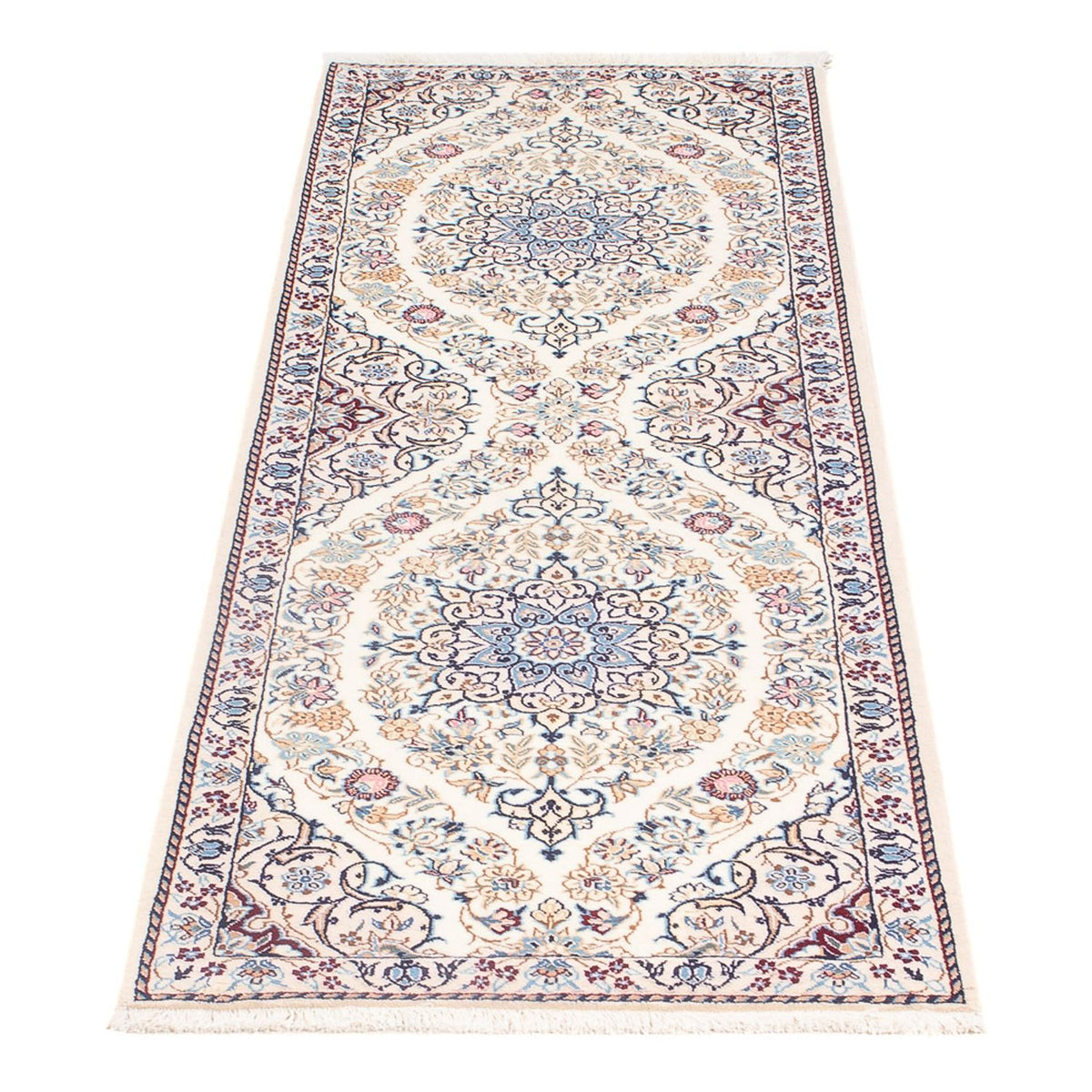 Løber Persisk tæppe - Nain - Premium - 156 x 48 cm - creme