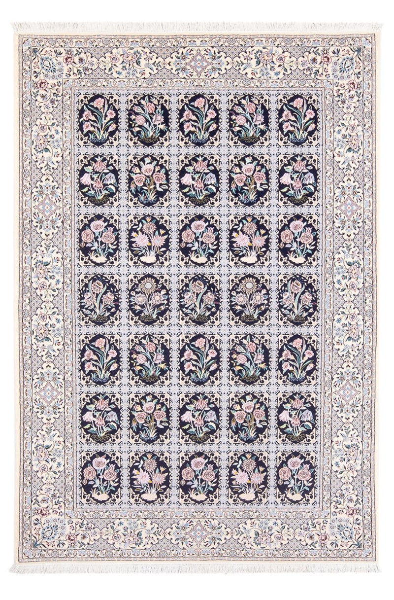 Persisk tæppe - Nain - Premium - 220 x 148 cm - mørkeblå