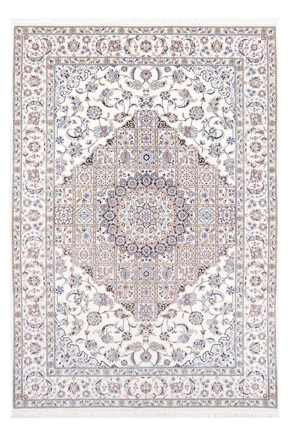 Persisk tæppe - Nain - Premium - 230 x 152 cm - creme