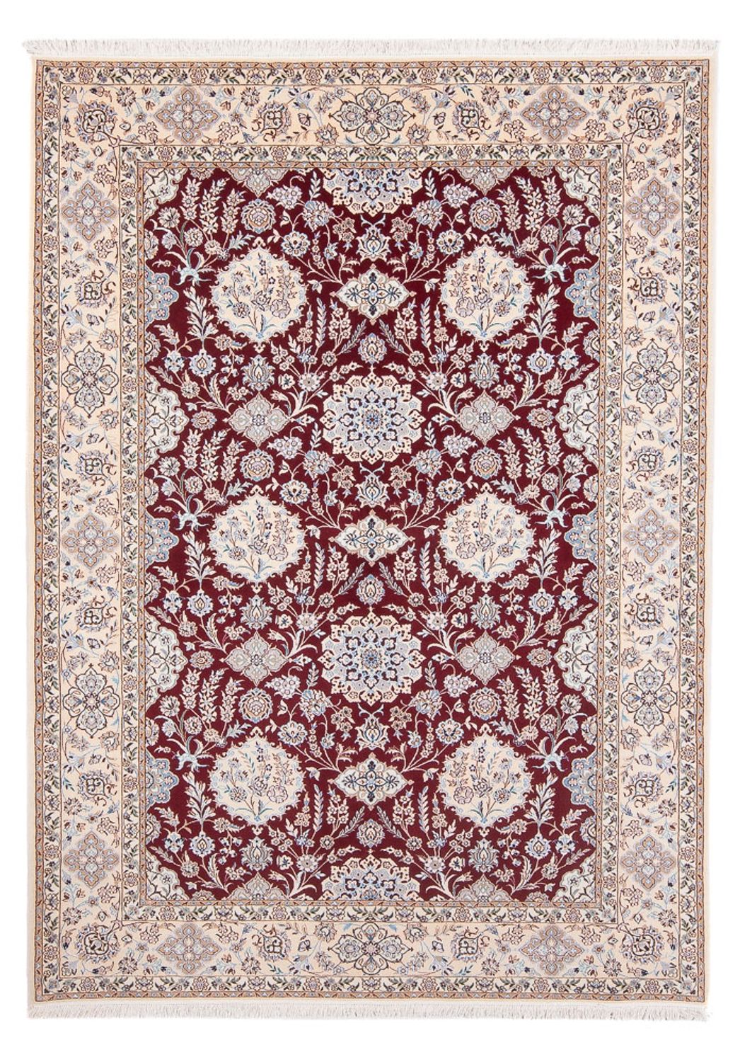 Persisk tæppe - Nain - Premium - 229 x 153 cm - rød