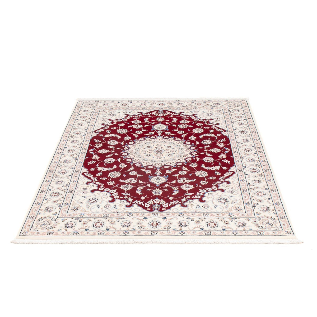 Persisk tæppe - Nain - Premium - 157 x 108 cm - rød