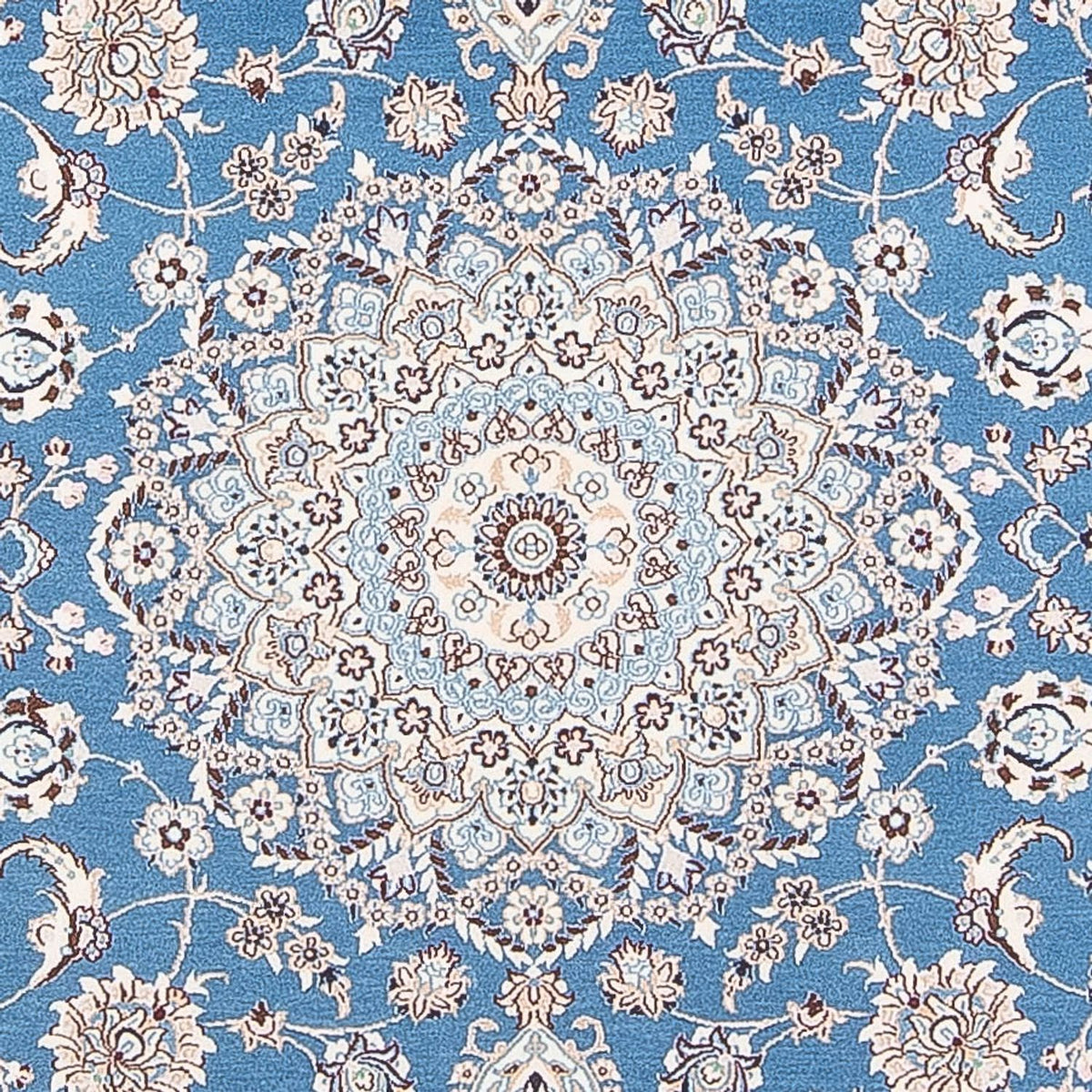Persisk tæppe - Nain - Premium - 198 x 131 cm - blå