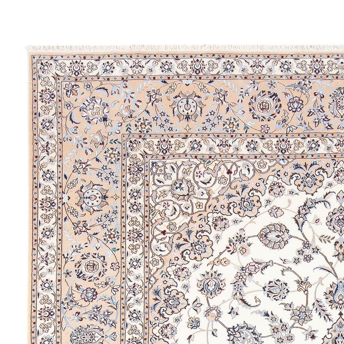Persisk tæppe - Nain - Premium - 308 x 210 cm - creme