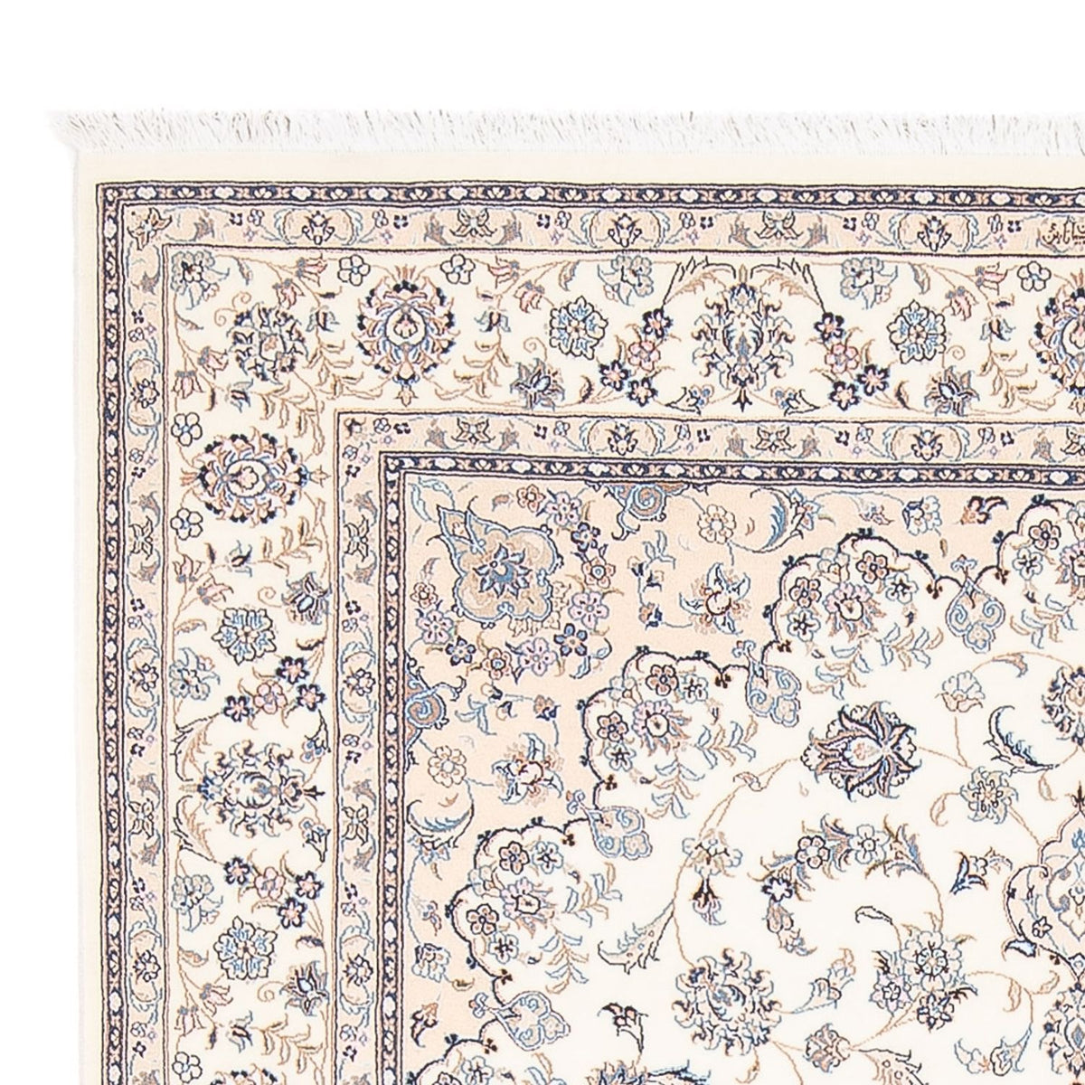 Persisk tæppe - Nain - Premium - 205 x 150 cm - creme