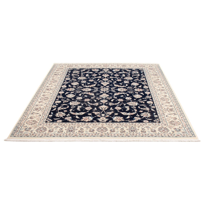 Persisk tæppe - Nain - Premium - 207 x 152 cm - mørkeblå