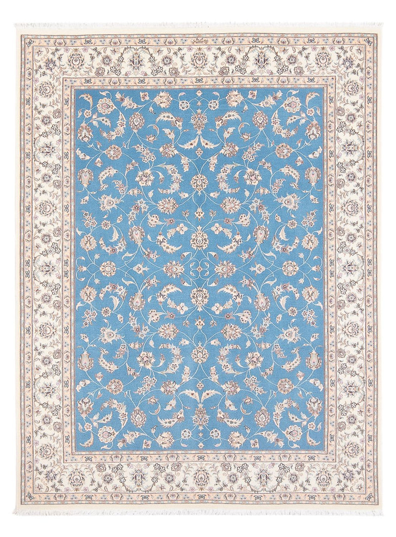 Persisk tæppe - Nain - Premium - 208 x 150 cm - blå