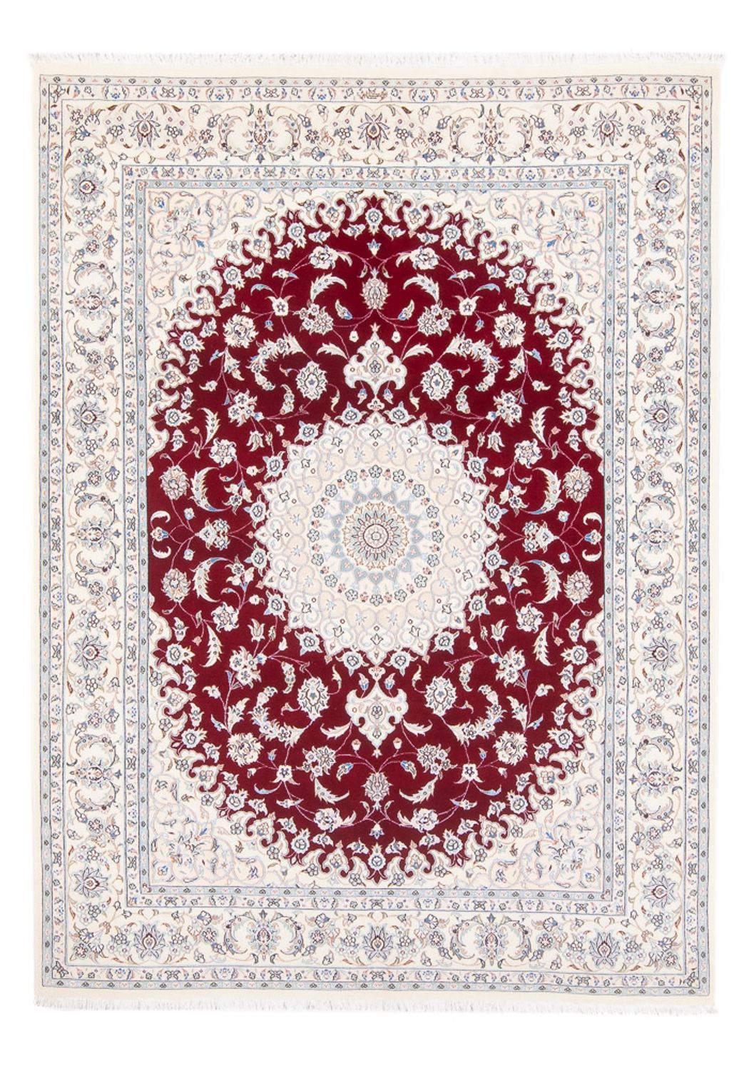 Persisk tæppe - Nain - Premium - 206 x 151 cm - rød