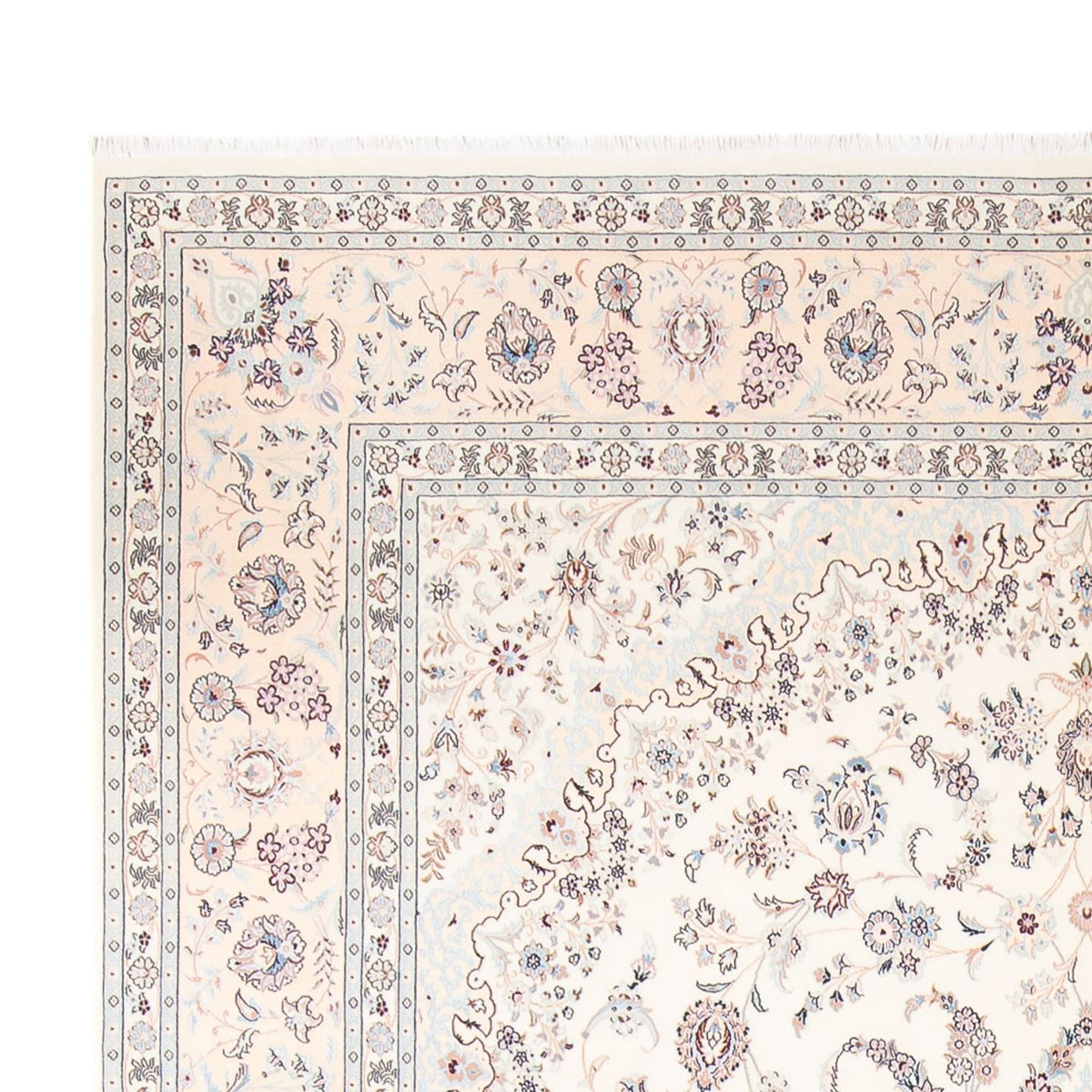 Persisk tæppe - Nain - Premium - 363 x 250 cm - creme
