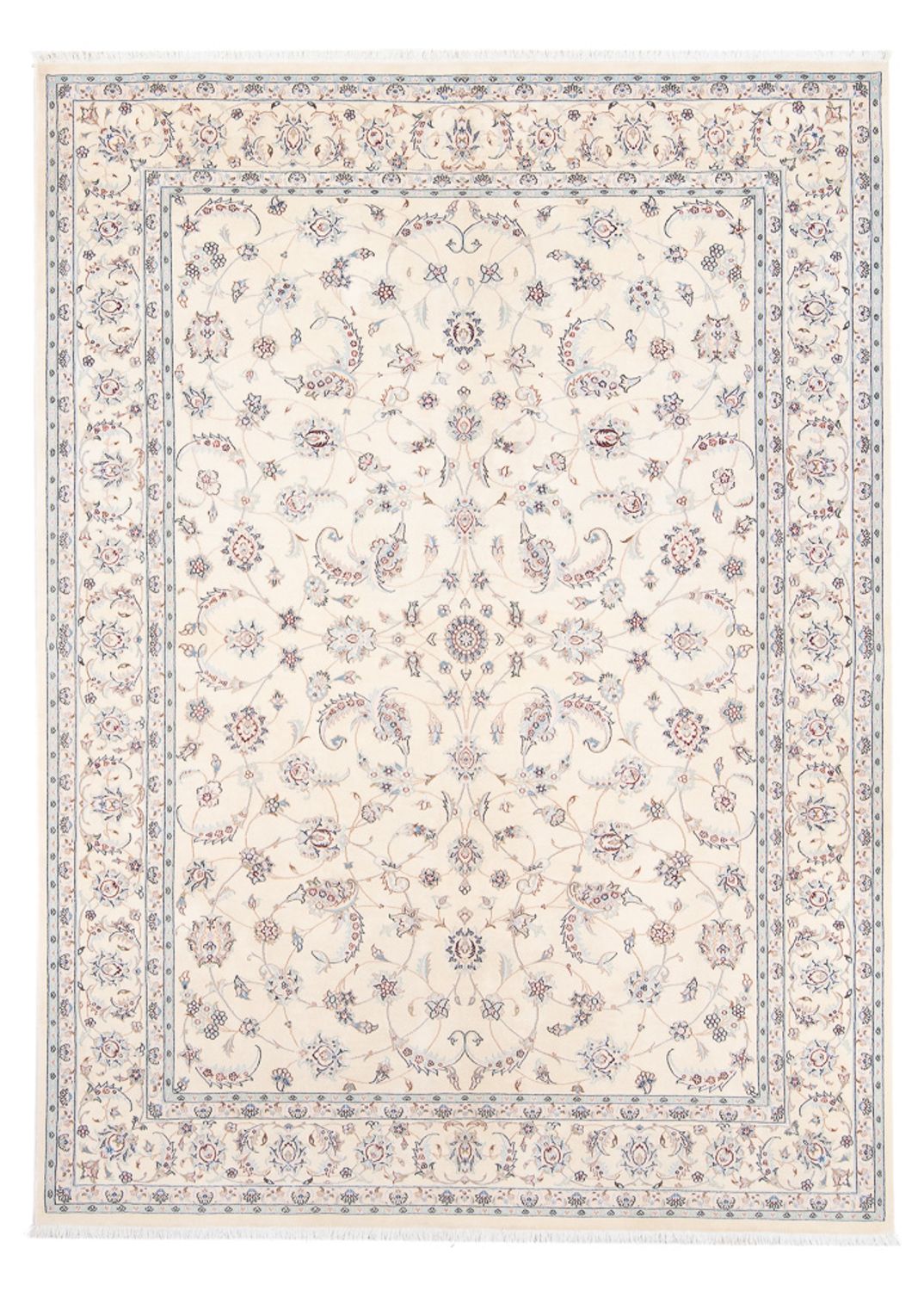 Persisk tæppe - Nain - Premium - 241 x 170 cm - lys beige