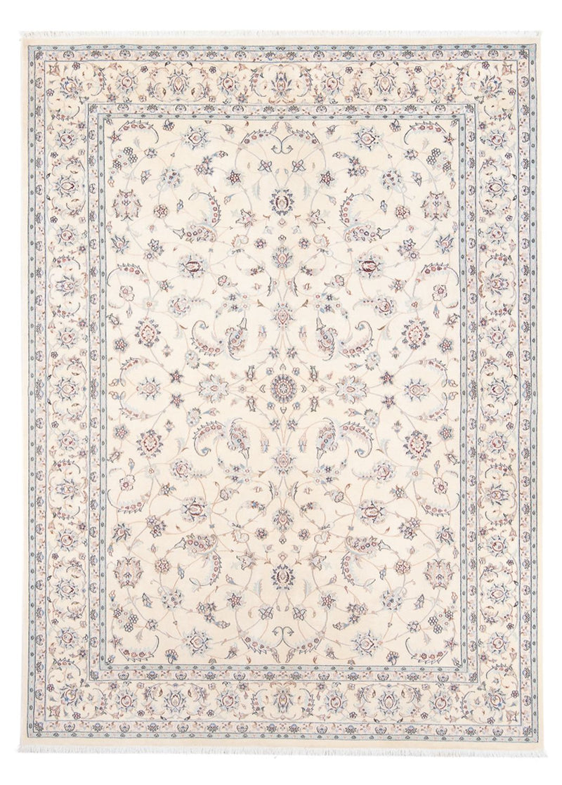 Persisk tæppe - Nain - Premium - 241 x 170 cm - lys beige