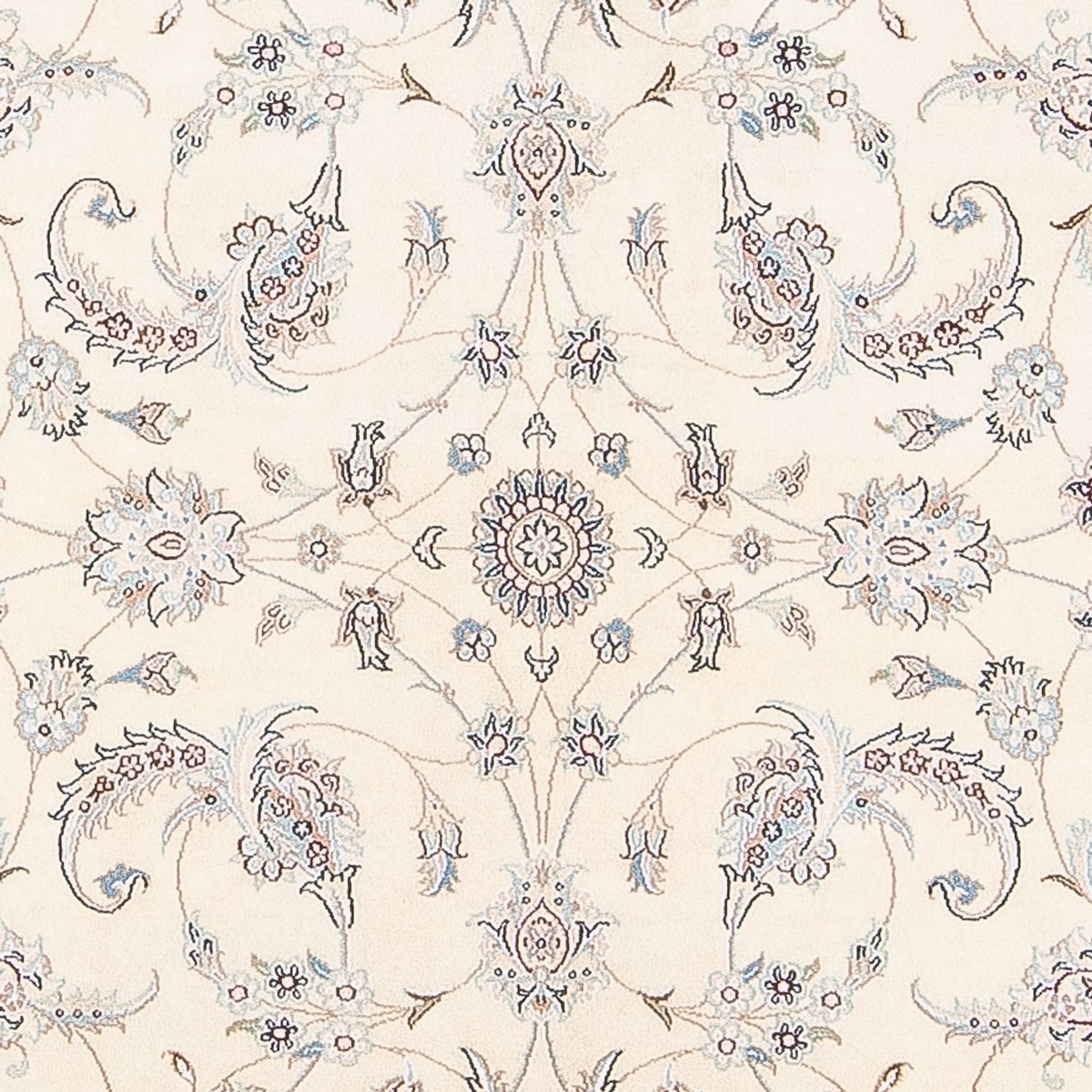 Persisk tæppe - Nain - Premium - 241 x 170 cm - lys beige