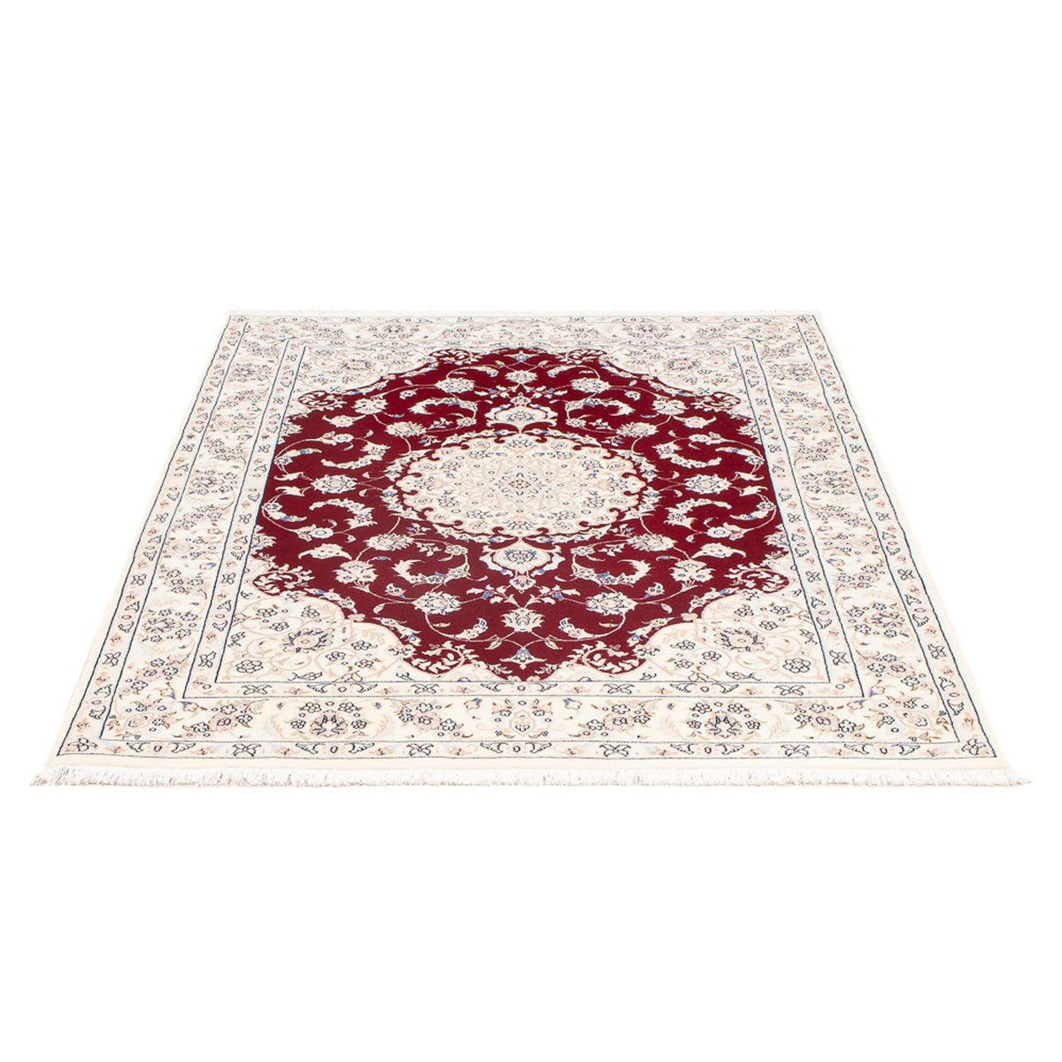 Persisk tæppe - Nain - Premium - 158 x 109 cm - rød