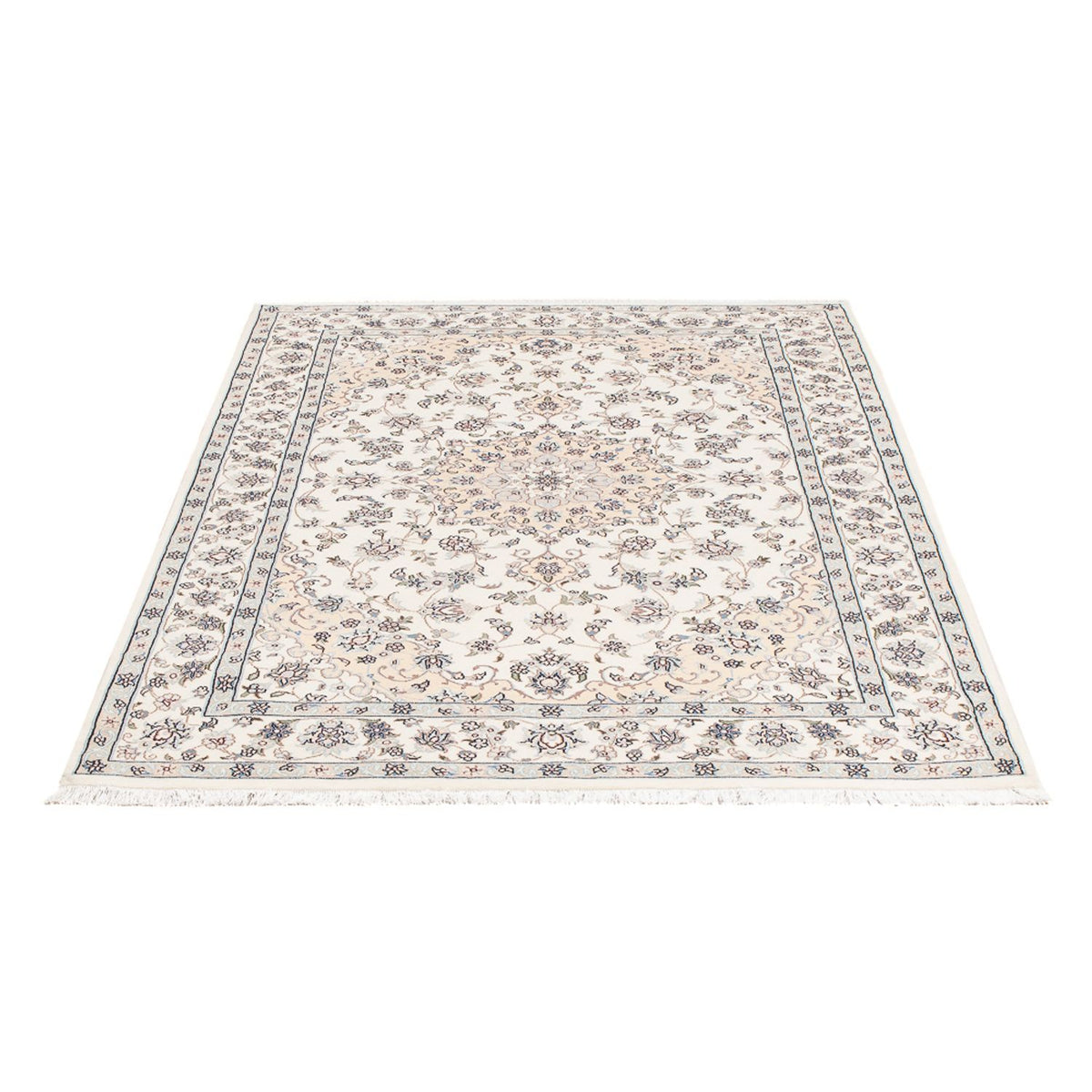 Persisk tæppe - Nain - Premium - 161 x 109 cm - creme