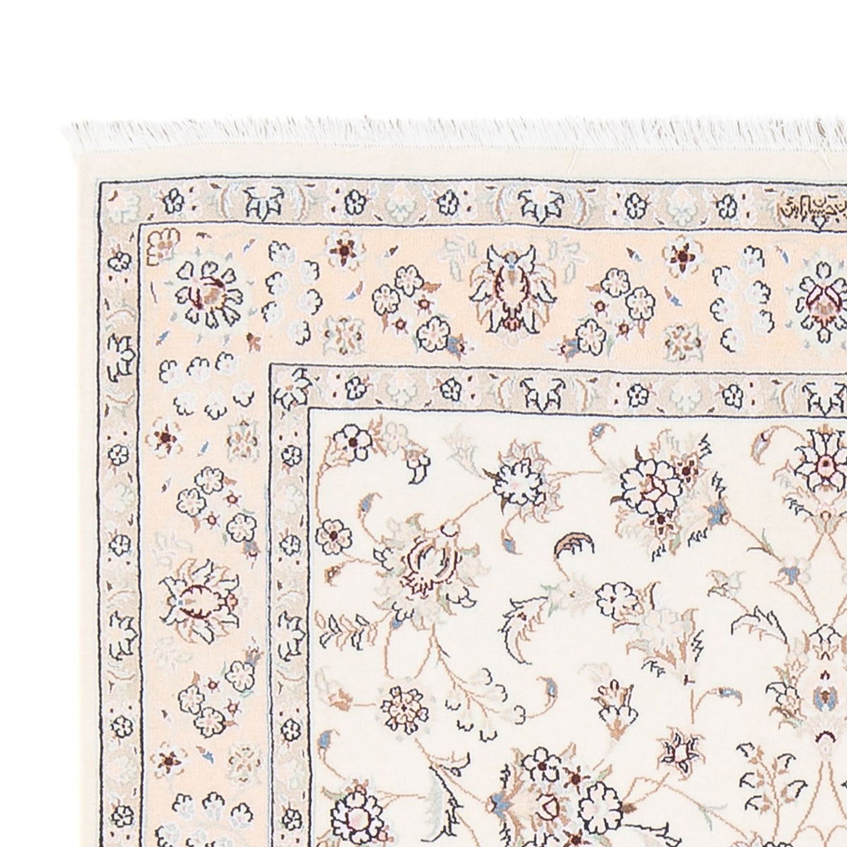 Persisk tæppe - Nain - Premium - 158 x 108 cm - creme