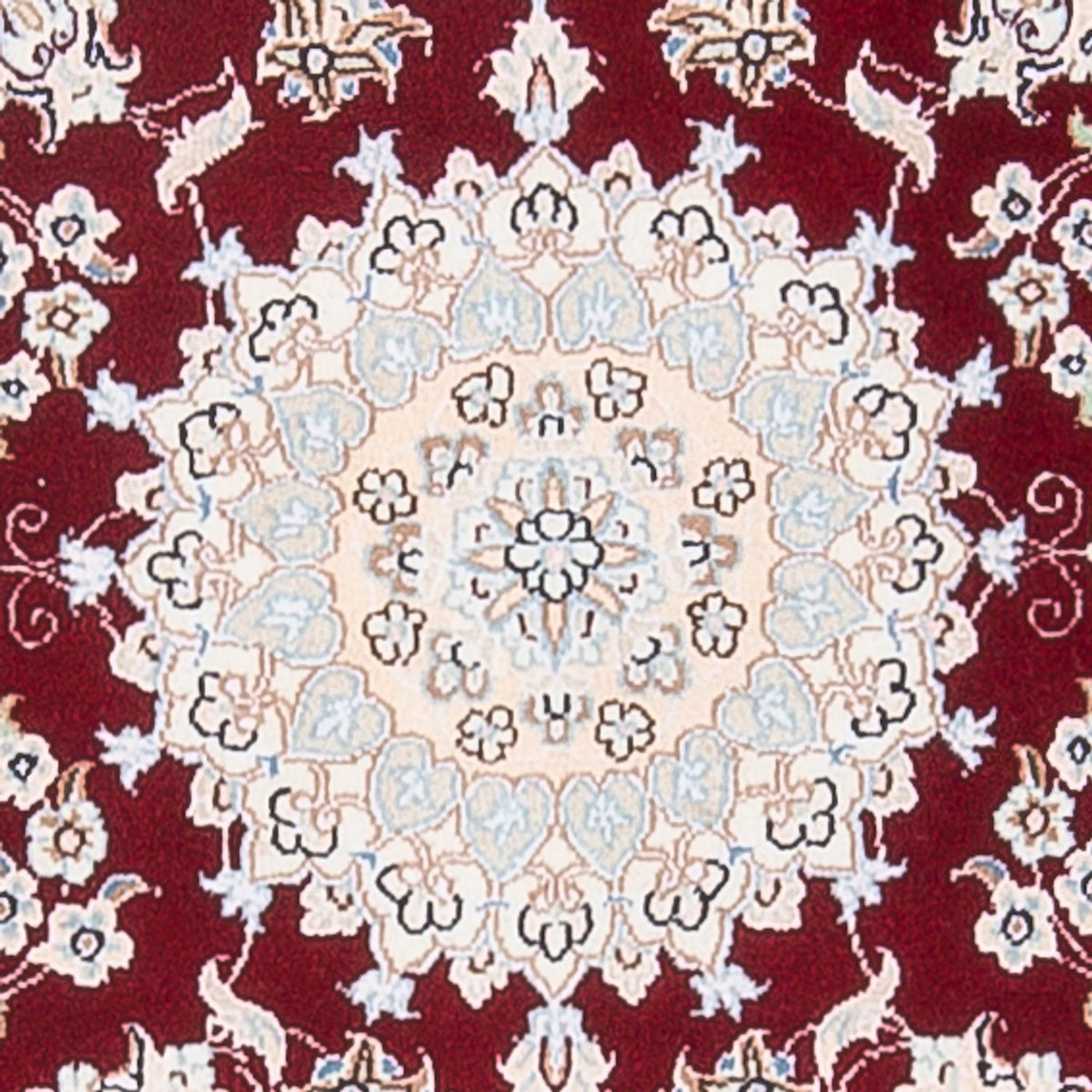 Persisk tæppe - Nain - Premium - 120 x 80 cm - rød
