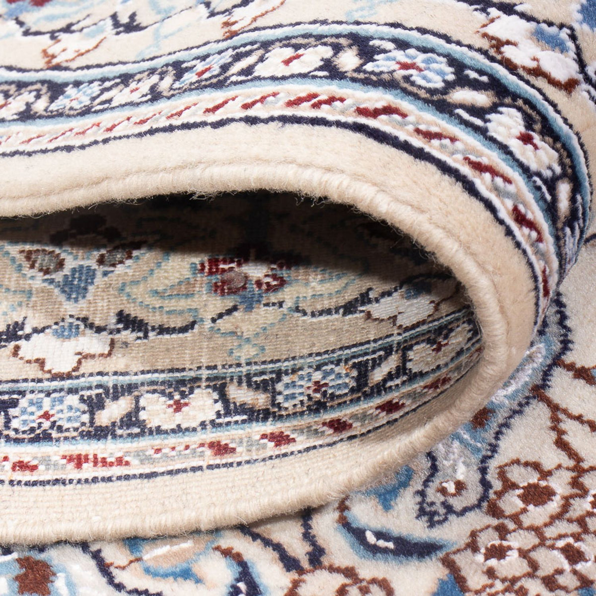 Persisk tæppe - Nain - Premium - 145 x 71 cm - mørk beige