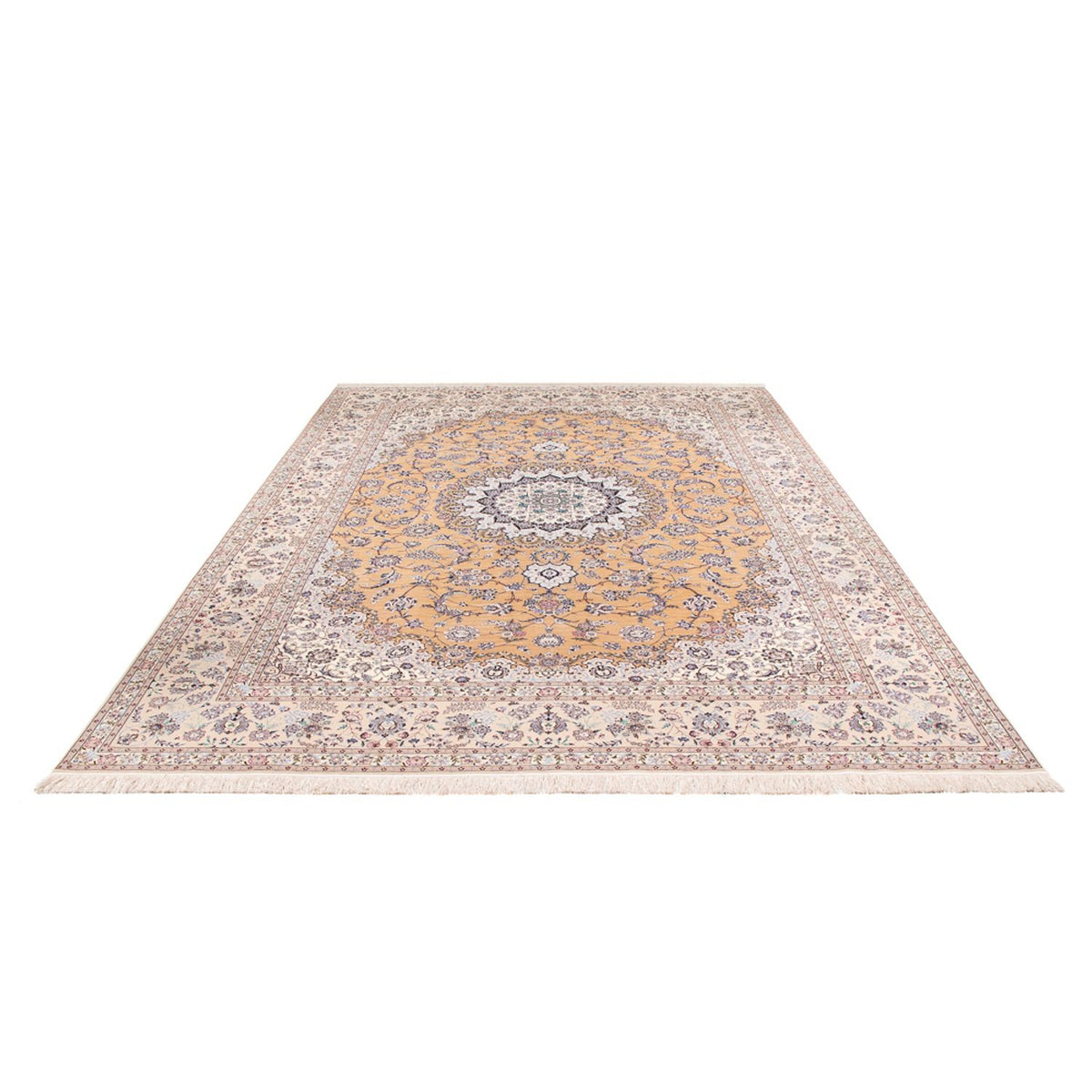 Persisk tæppe - Nain - Premium - 361 x 252 cm - laks
