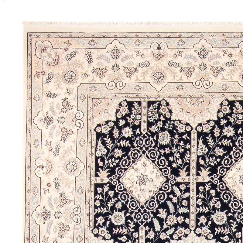 Persisk tæppe - Nain - 263 x 245 cm - mørkeblå