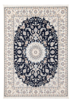 Persisk tæppe - Nain - Premium - 203 x 149 cm - mørkeblå