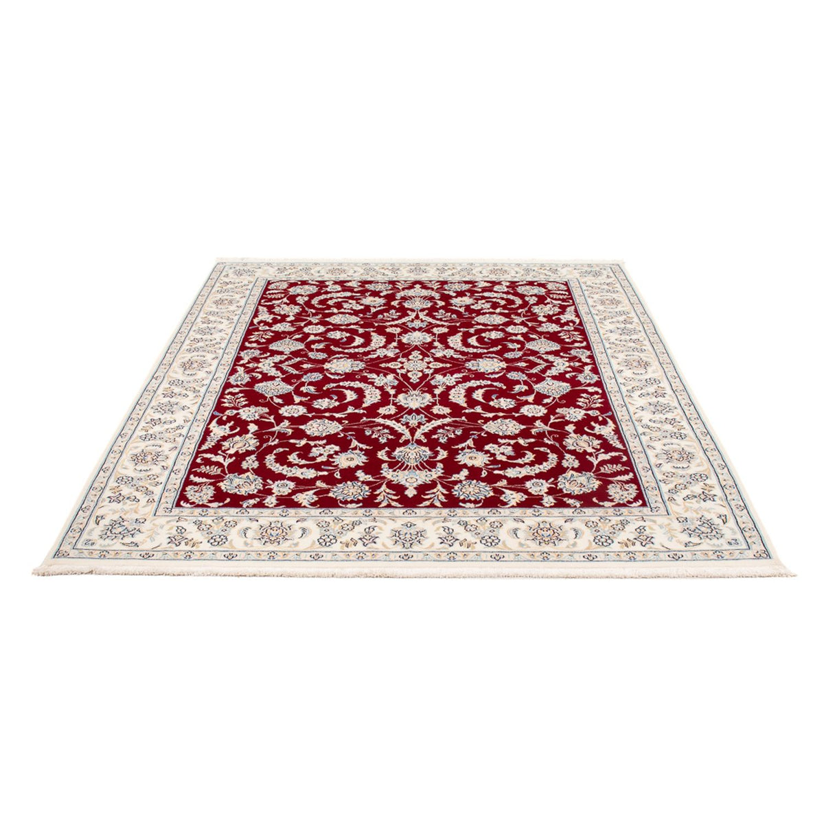 Persisk tæppe - Nain - Premium - 202 x 150 cm - rød
