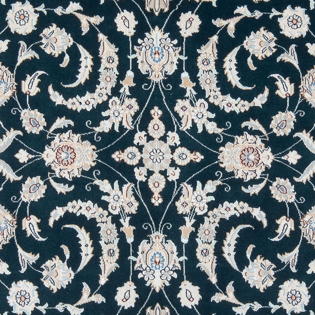 Persisk tæppe - Nain - Premium - 210 x 148 cm - mørkeblå